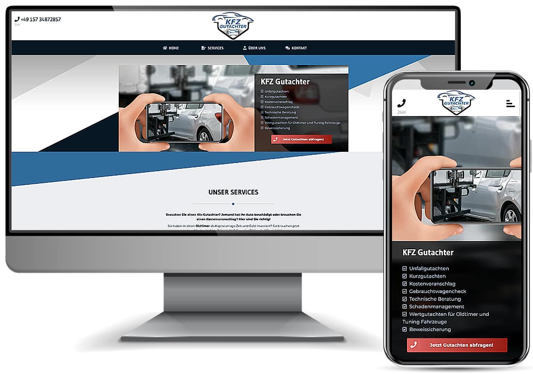 KFZ Gutachter Website: Mehr Sichtbarkeit für Ihr Sachverständigenbüro